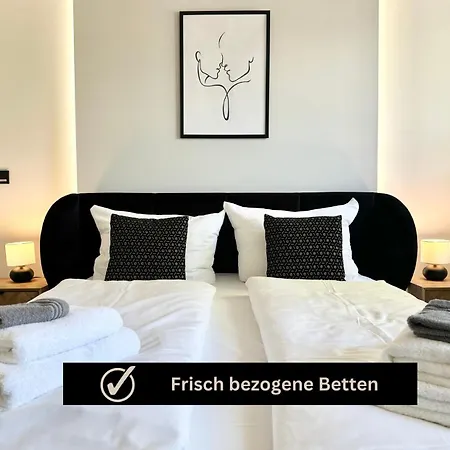 Modern - Fuer Freunde & Familien, Stadtnah, Parkplatz, E-ladestation, Gitterbox Fuer Fahrraeder, Fitnessstudio, Digitale Gaestemappe Mit Restaurant- Und Unternehmenstipps Apartamento *