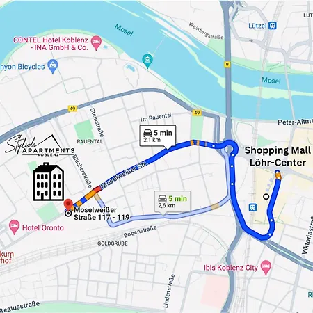 Modern - Fuer Freunde & Familien, Stadtnah, Parkplatz, E-ladestation, Gitterbox Fuer Fahrraeder, Fitnessstudio, Digitale Gaestemappe Mit Restaurant- Und Unternehmenstipps * Koblencja